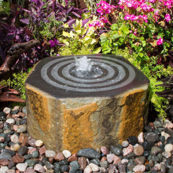 Zen stone fountain