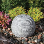 Stone sphere fountain