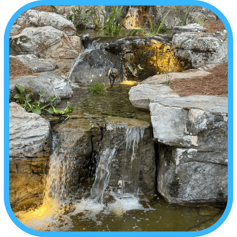 Rock wall stability in pond construction