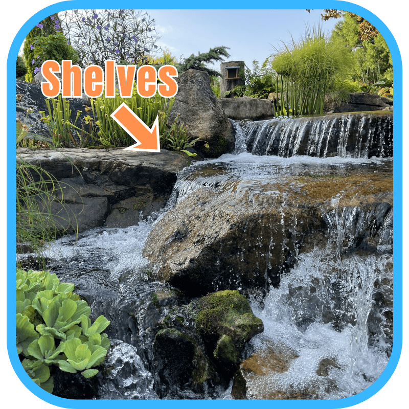 Shallow shelves in wrong places — pond construction mistake