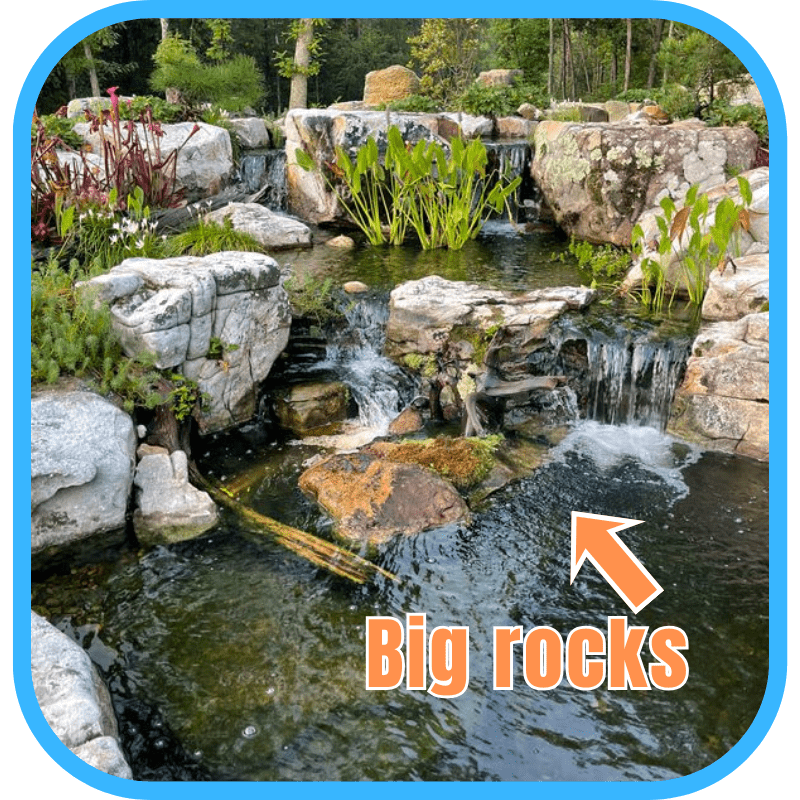 Big rocks — the right way to build an ecosystem pond
