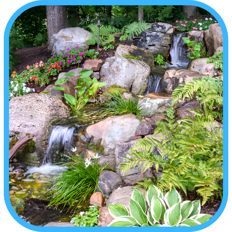 Using stones that are too small — pond construction mistake