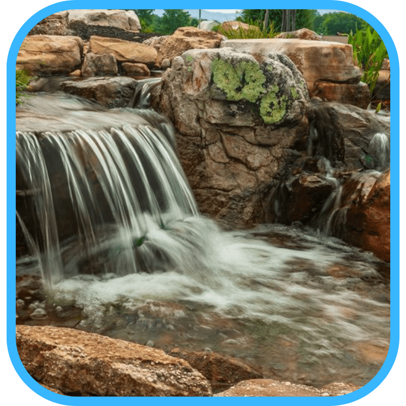 Ecosystem pond waterfall and filtration system