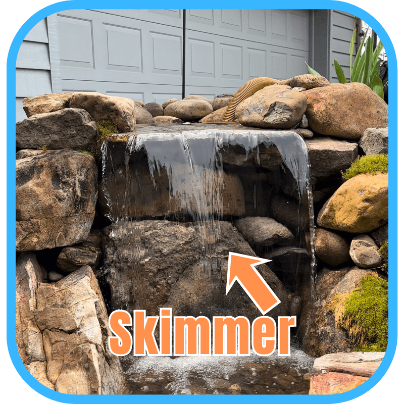 Pond skimmer mechanical filter