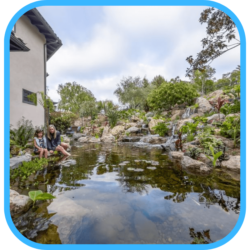 Best location for a backyard pond