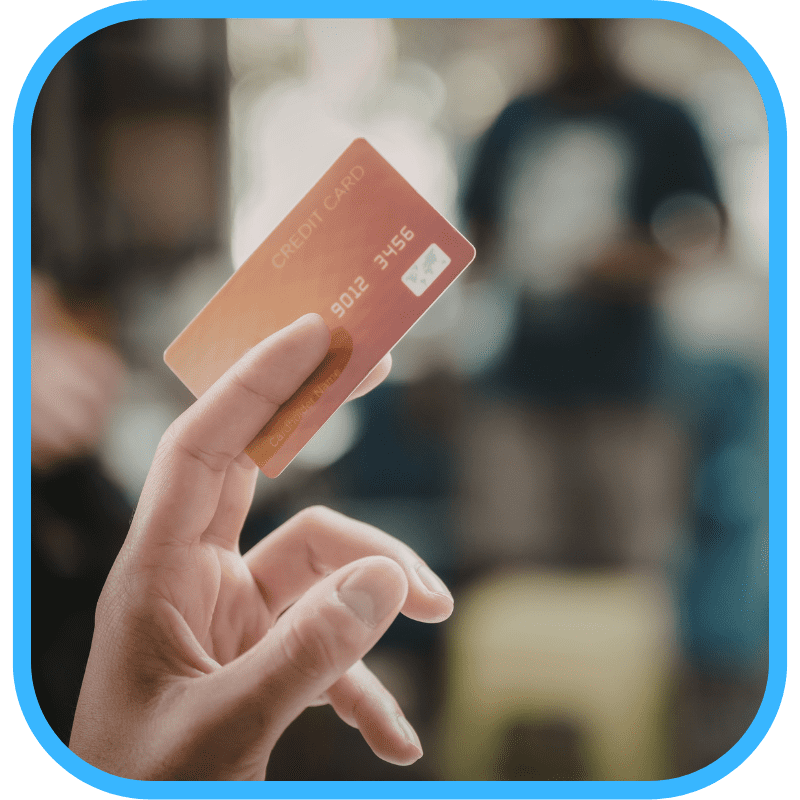 Credit card being held for payment