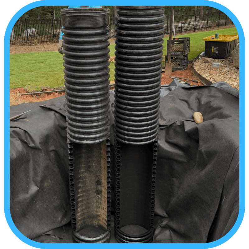 Pond plumbing and filtration pipes